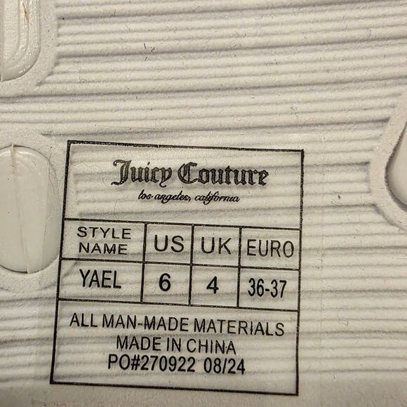BRAND NEW JUICY  COUTURE YAEL BOWNOT PEARL RHINESTONE SLIDER R3 - Picture 10 of 13